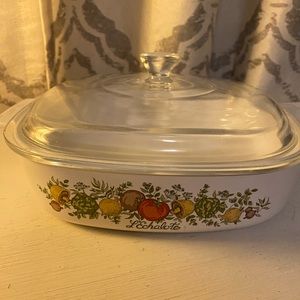 Vintage Pyrex Spice of Life Covered Casserole